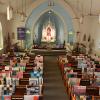 140 LWML Quilts displayed in St. John Lutheran Church for the blessing during the Oct. 7th Church Service. 