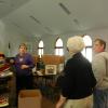 Karen Ringel (left), Joyce Diehl (right) and Loma Stuewe (foreground) helping to box up the Quilts to be shipped to Lutheran World Relief for distribution. 